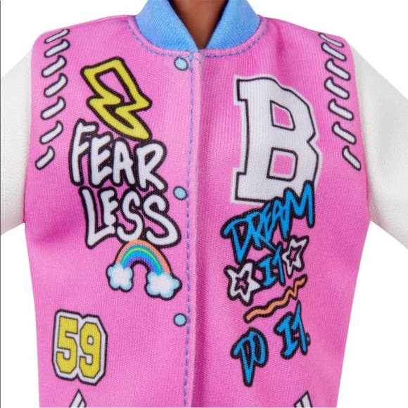 Barbie Fashionistas Doll #156 w/ Letterman Jacket - Picture 5 of 7